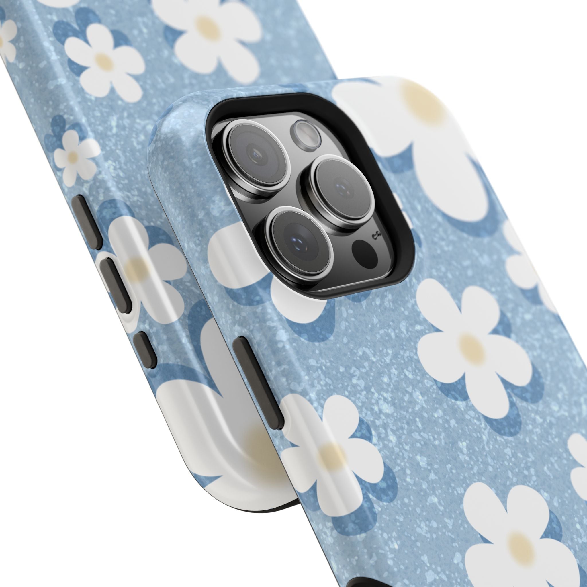 Daisy Daydream – Soft Sky Blue MagSafe iPhone Case
