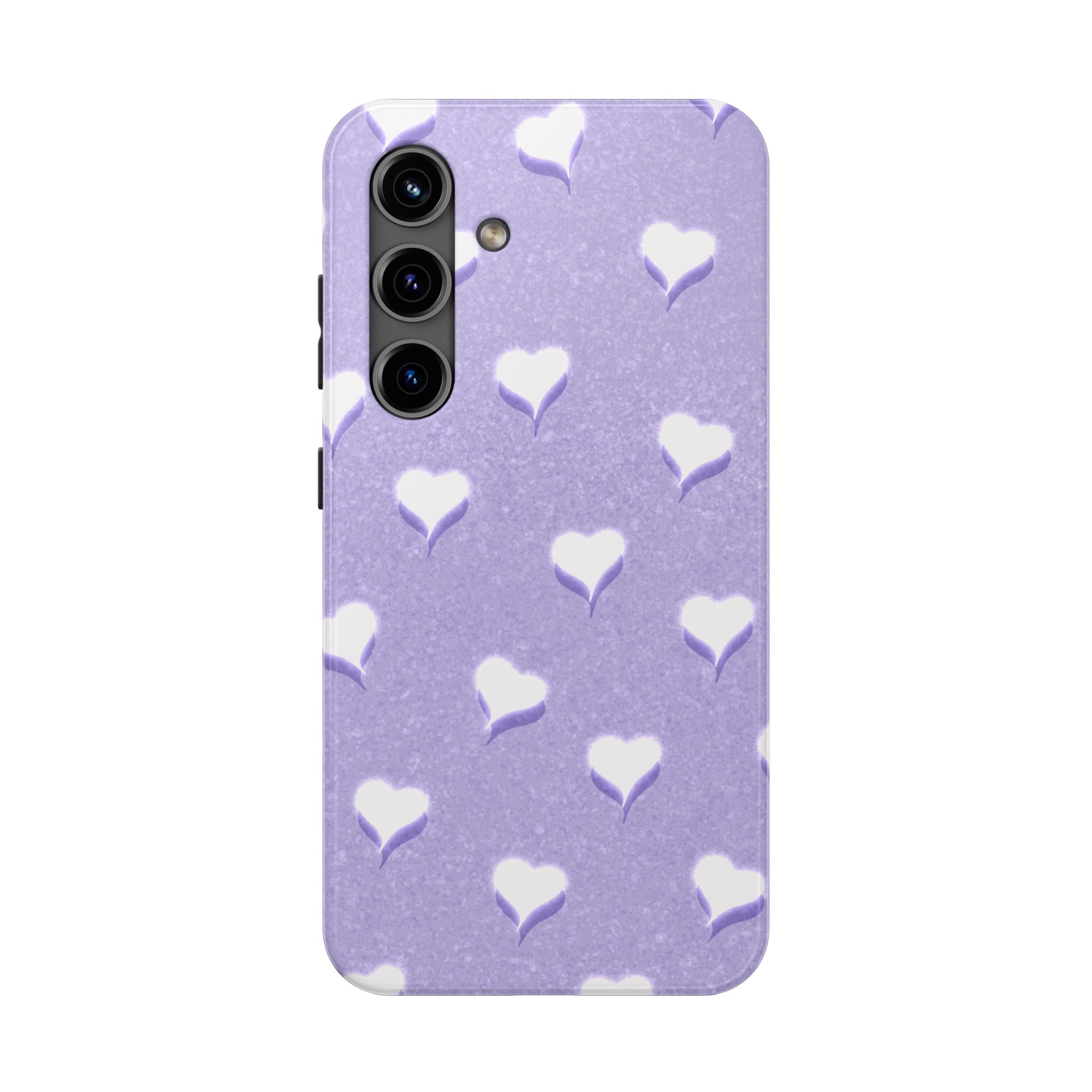 Blush Heart Glow – Soft Lilac Tough Samsung Case