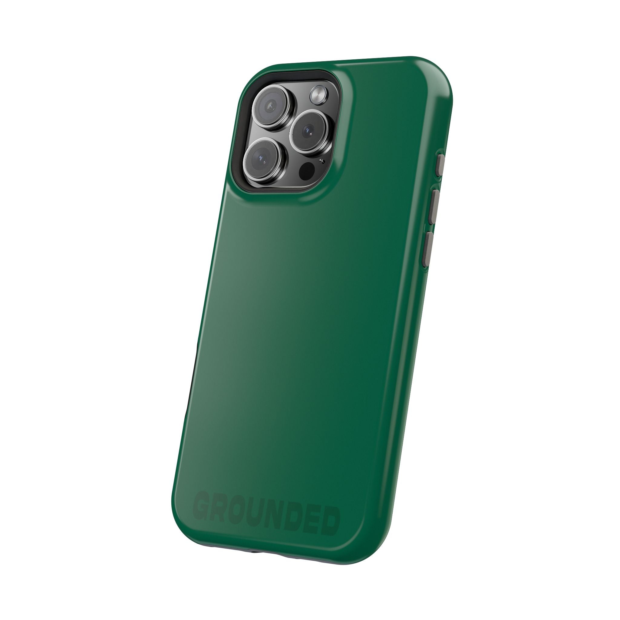 "GROUNDED" Emerald Green Power Hues  MagSafe iPhone Case