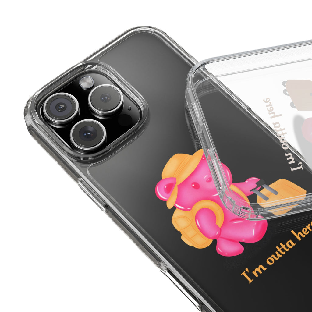 "I'm Outta Here" Gummy Life Clear Phone Case