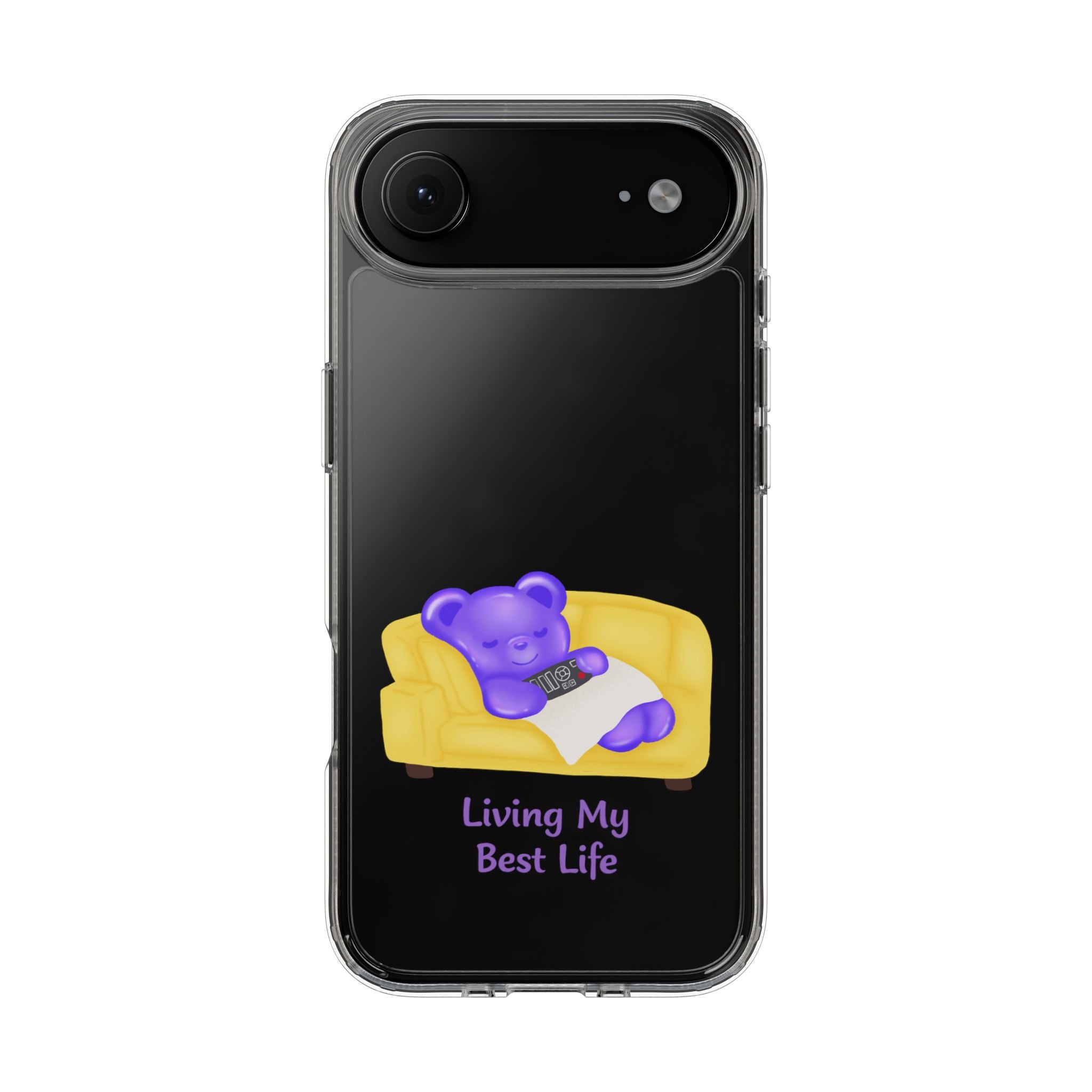 "Living My Best Life" Gummy Life Clear Phone Case