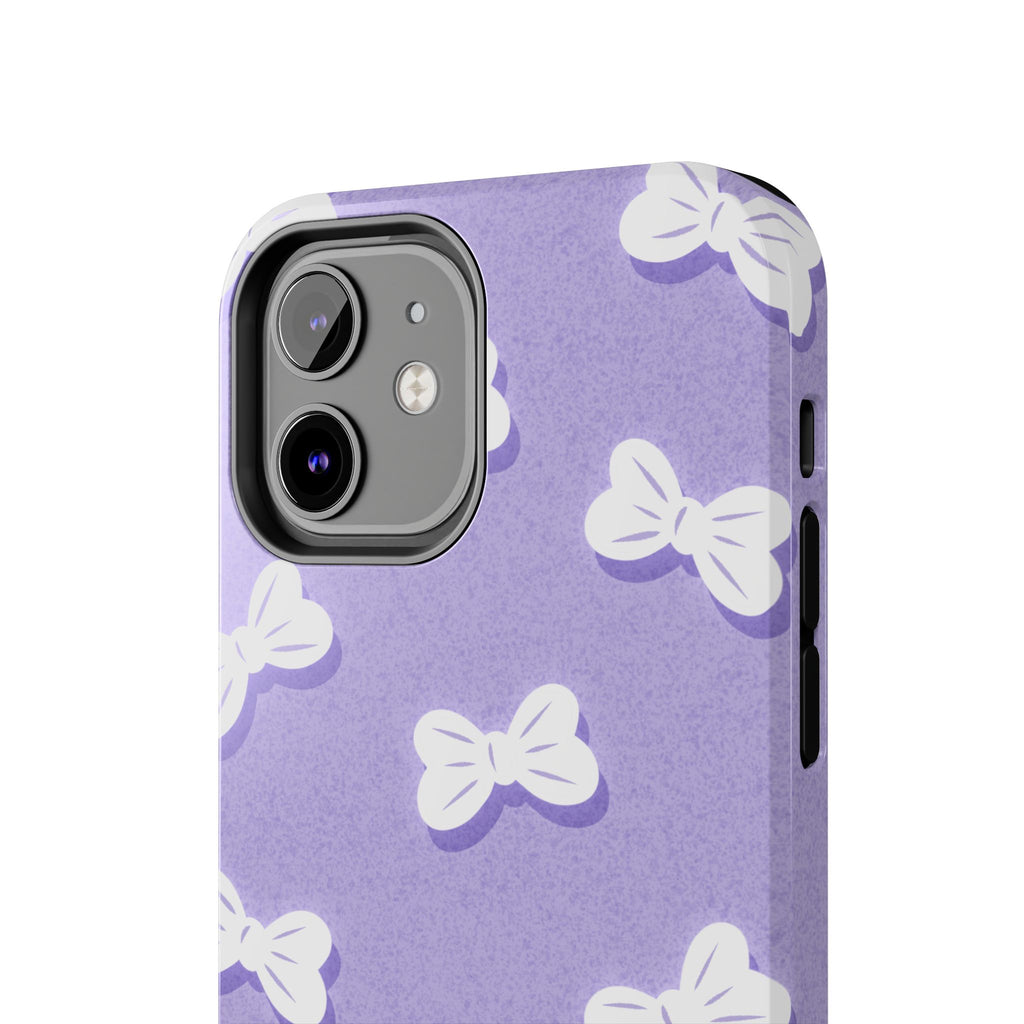 Bow Babe – Soft Sky Blue Tough iPhone Case