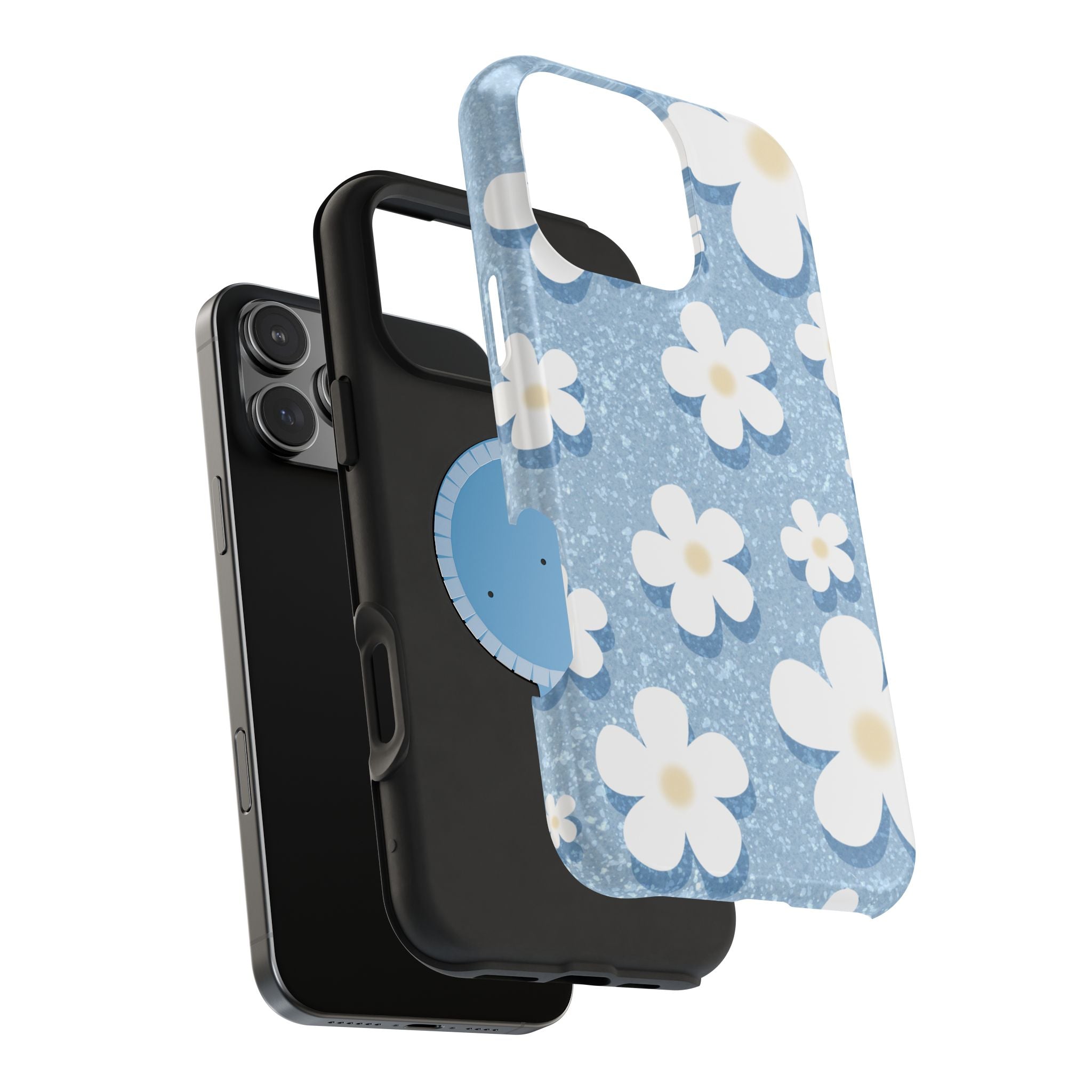 Daisy Daydream – Soft Sky Blue MagSafe iPhone Case