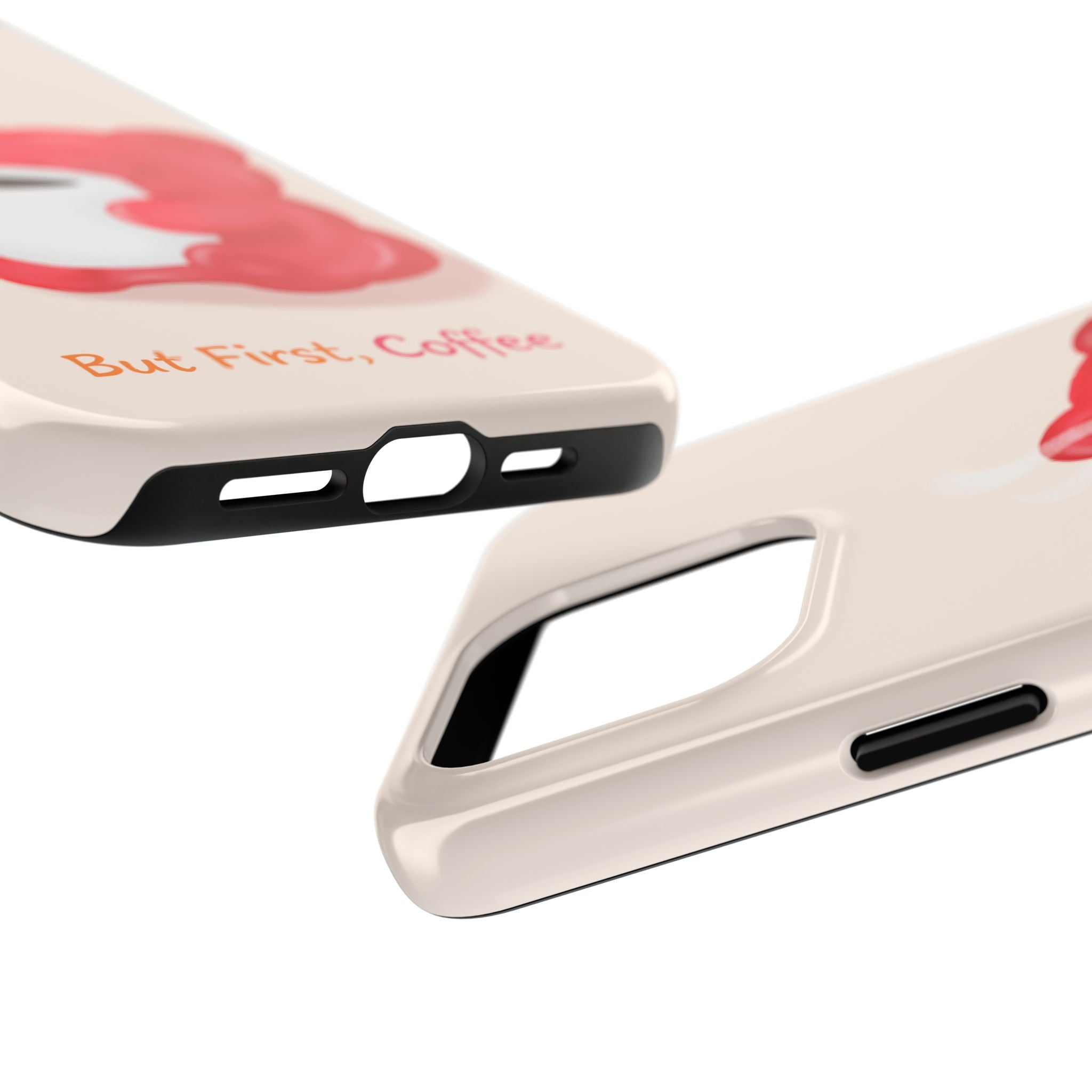 "But First Coffee" Gummy Life Tough iPhone Case