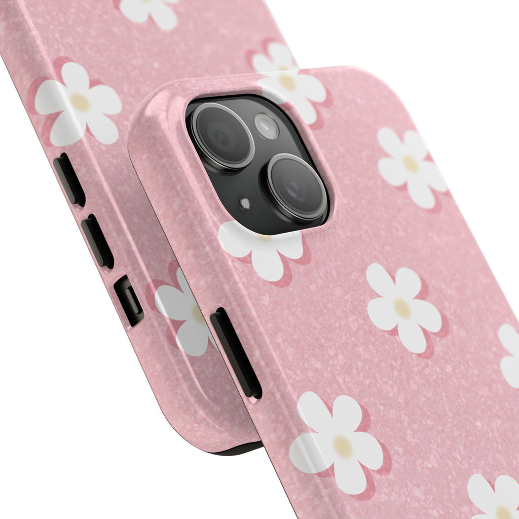 Daisy Daydream – Light Scatter Blush Pink Tough iPhone Case