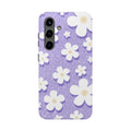 Daisy Daydream – Soft Lilac Tough Samsung Case
