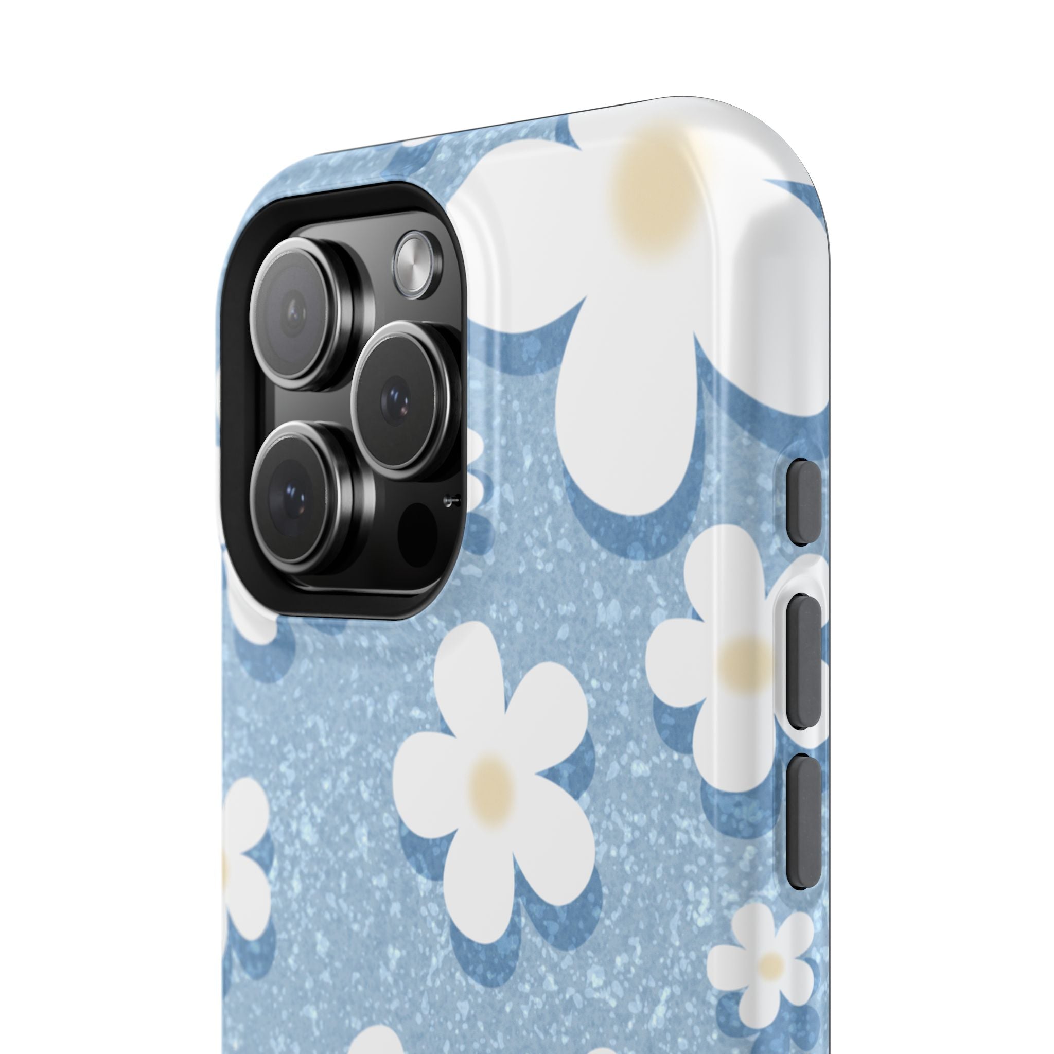 Daisy Daydream – Soft Sky Blue MagSafe iPhone Case