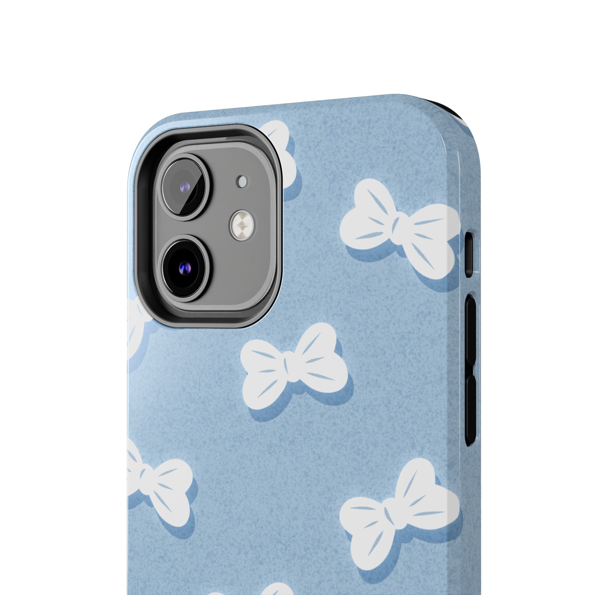 Bow Babe – Soft Sky Blue Tough iPhone Case