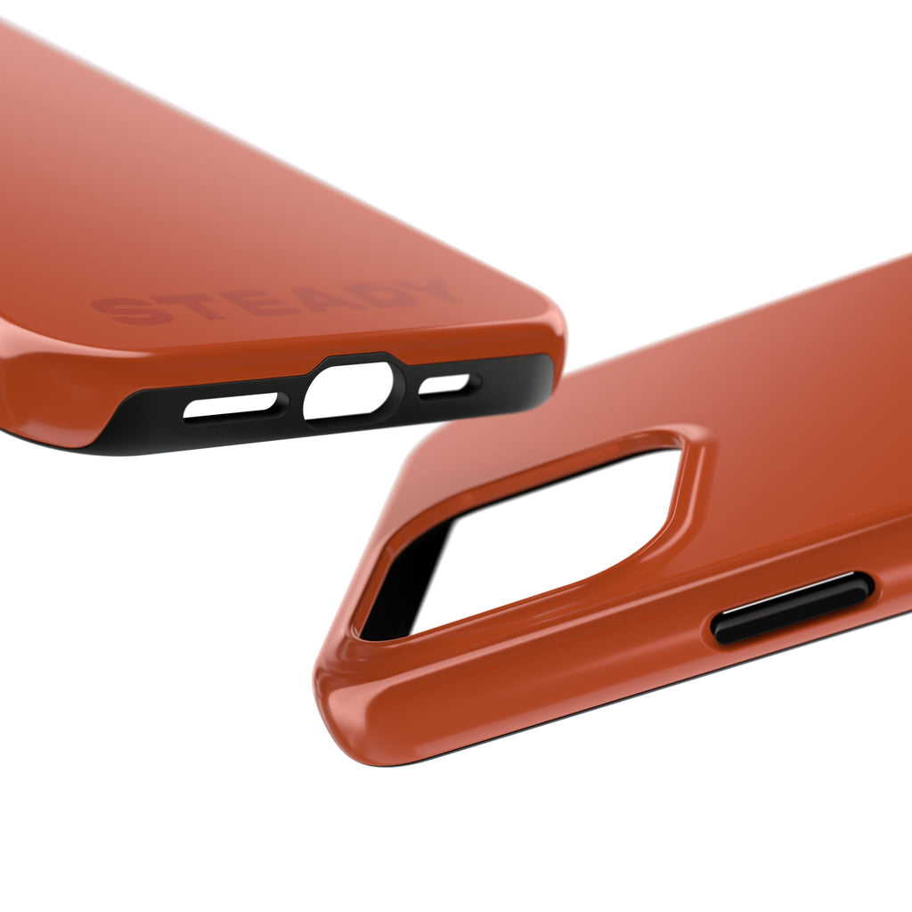 "STEADY" Burnt Orange Power Hues  Tough iPhone Case
