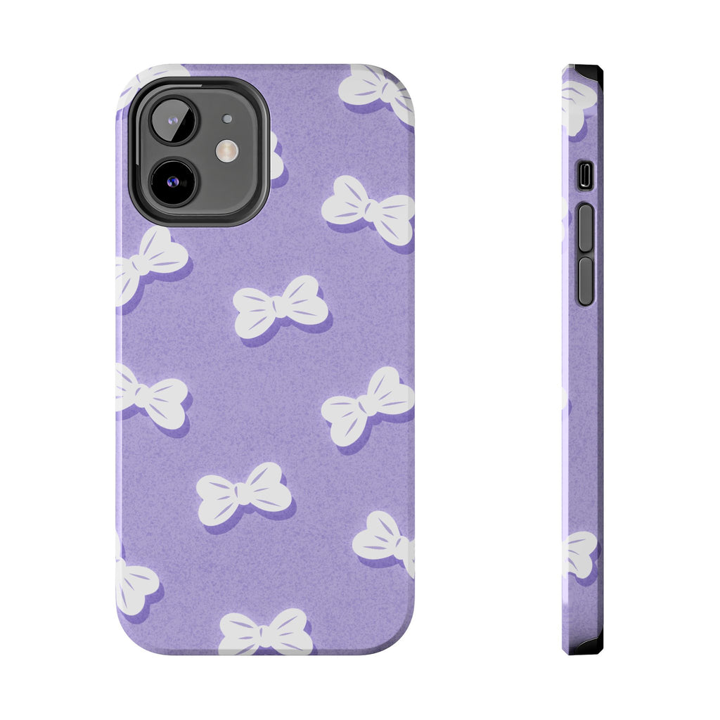 Bow Babe – Soft Sky Blue Tough iPhone Case