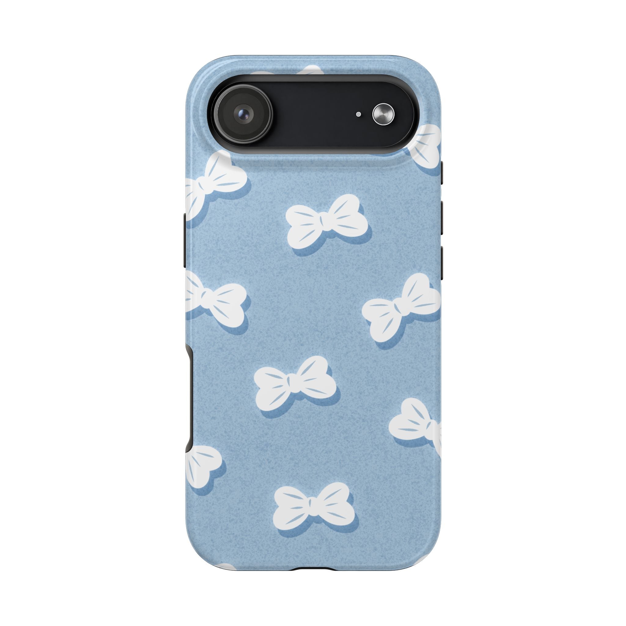Bow Babe – Soft Sky Blue Tough iPhone Case