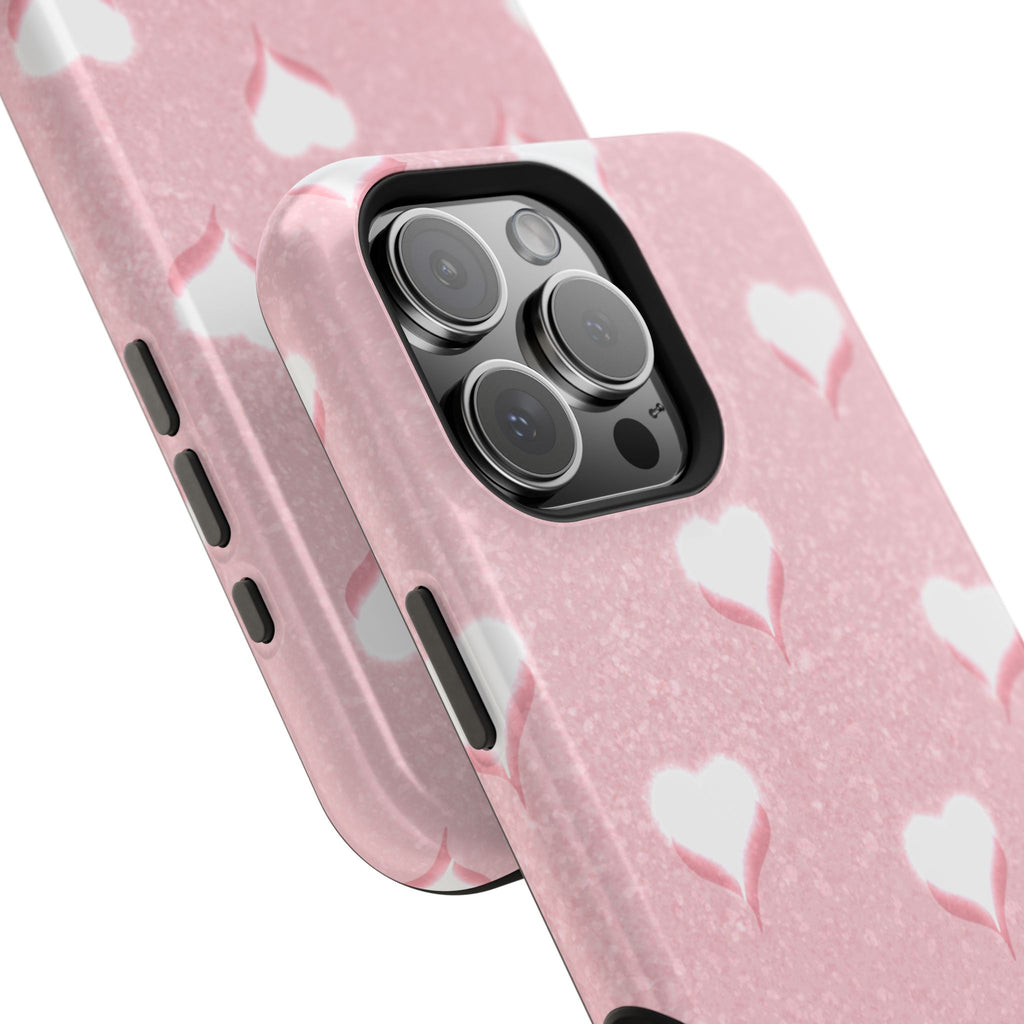 Blush Heart Glow – Blush Pink MagSafe iPhone Case