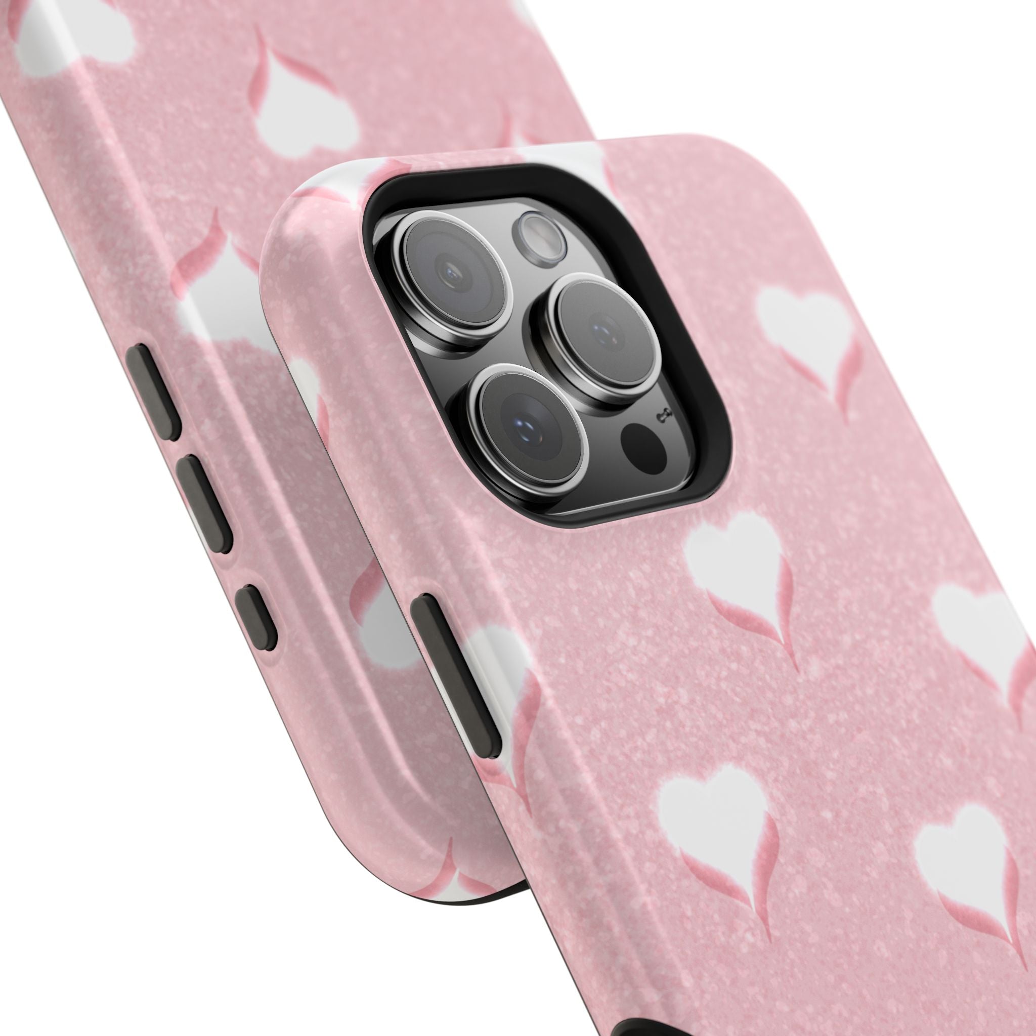 Blush Heart Glow – Blush Pink MagSafe iPhone Case