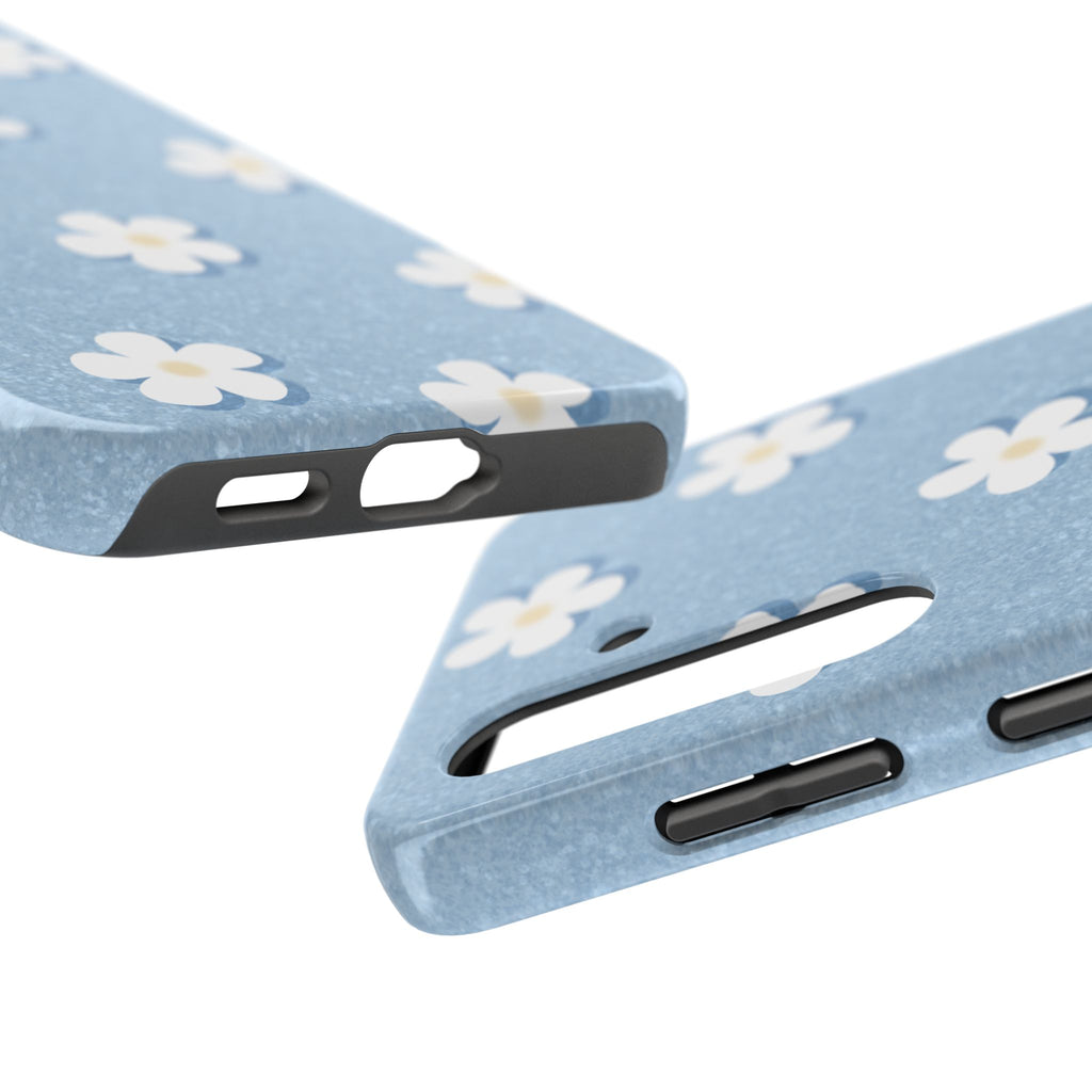 Daisy Daydream – Light Scatter Sky Blue Tough Samsung Case