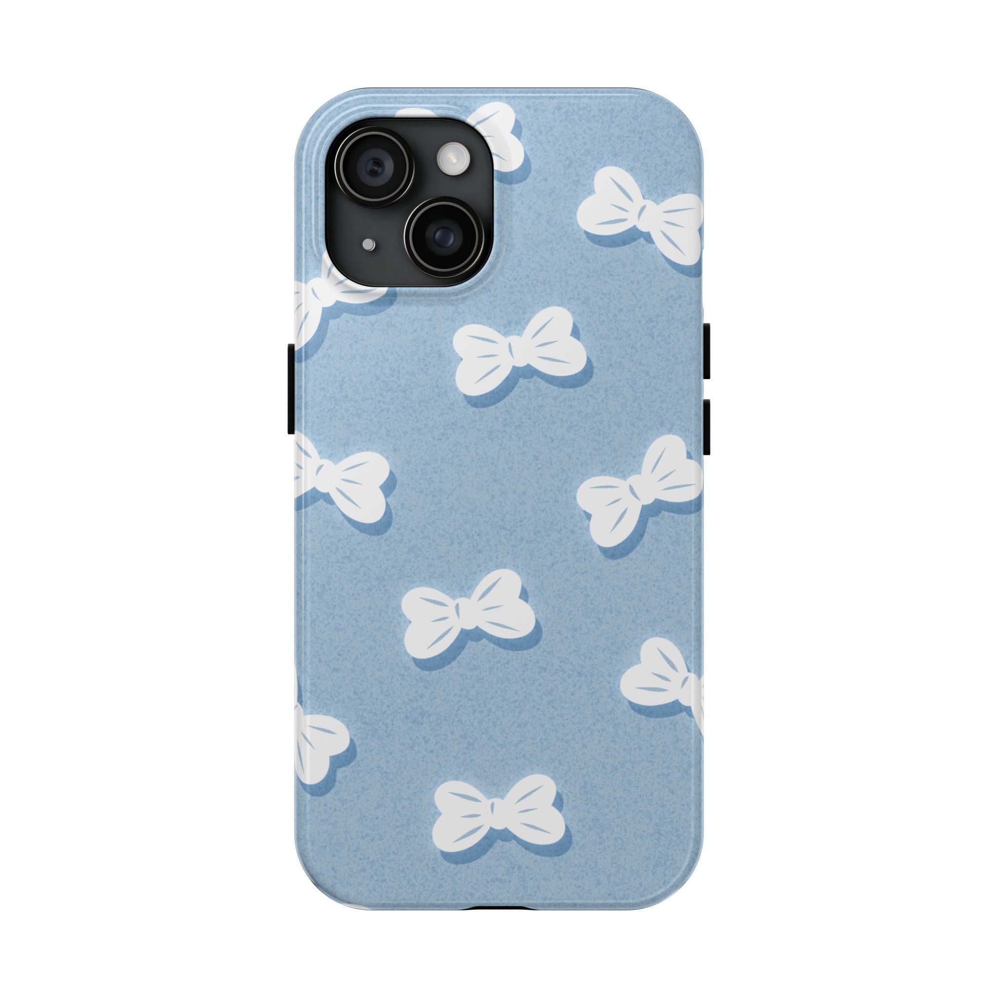 Bow Babe – Soft Sky Blue Tough iPhone Case