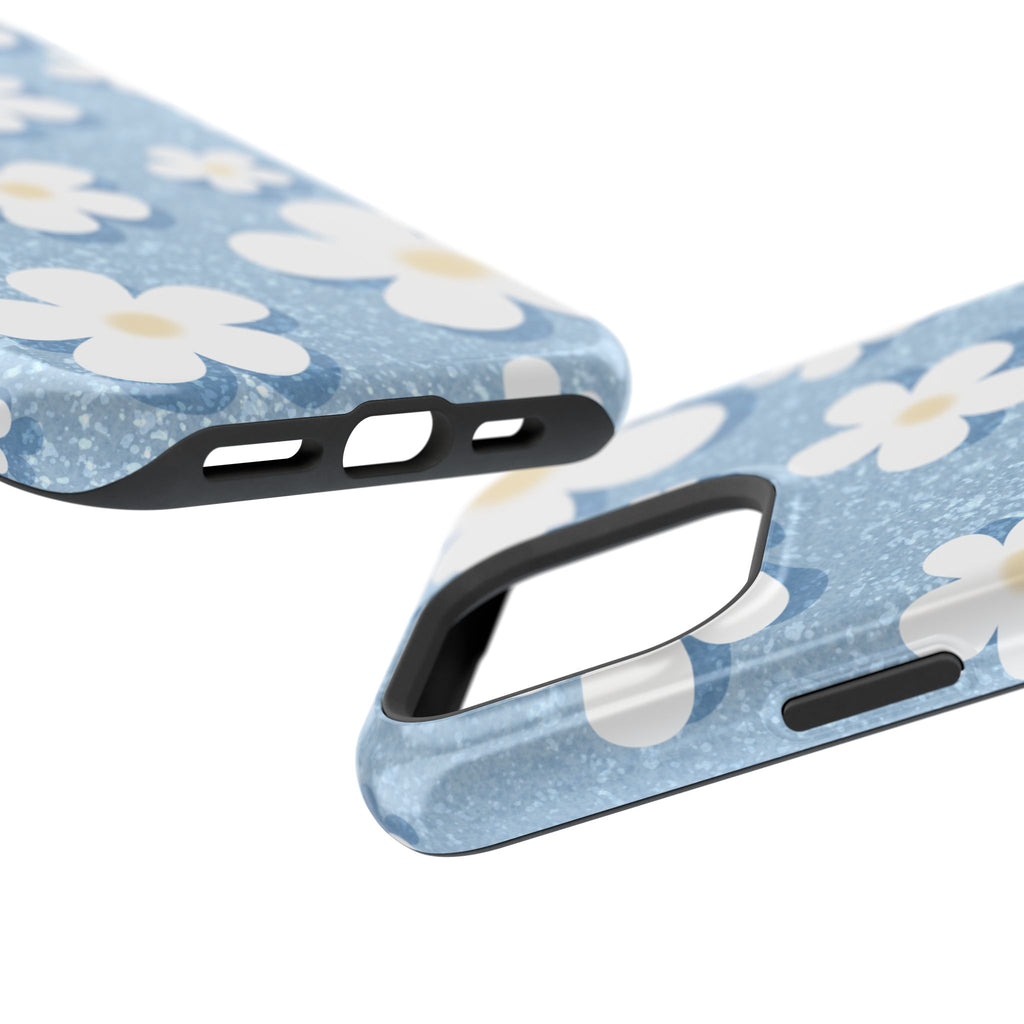 Daisy Daydream – Soft Sky Blue MagSafe iPhone Case