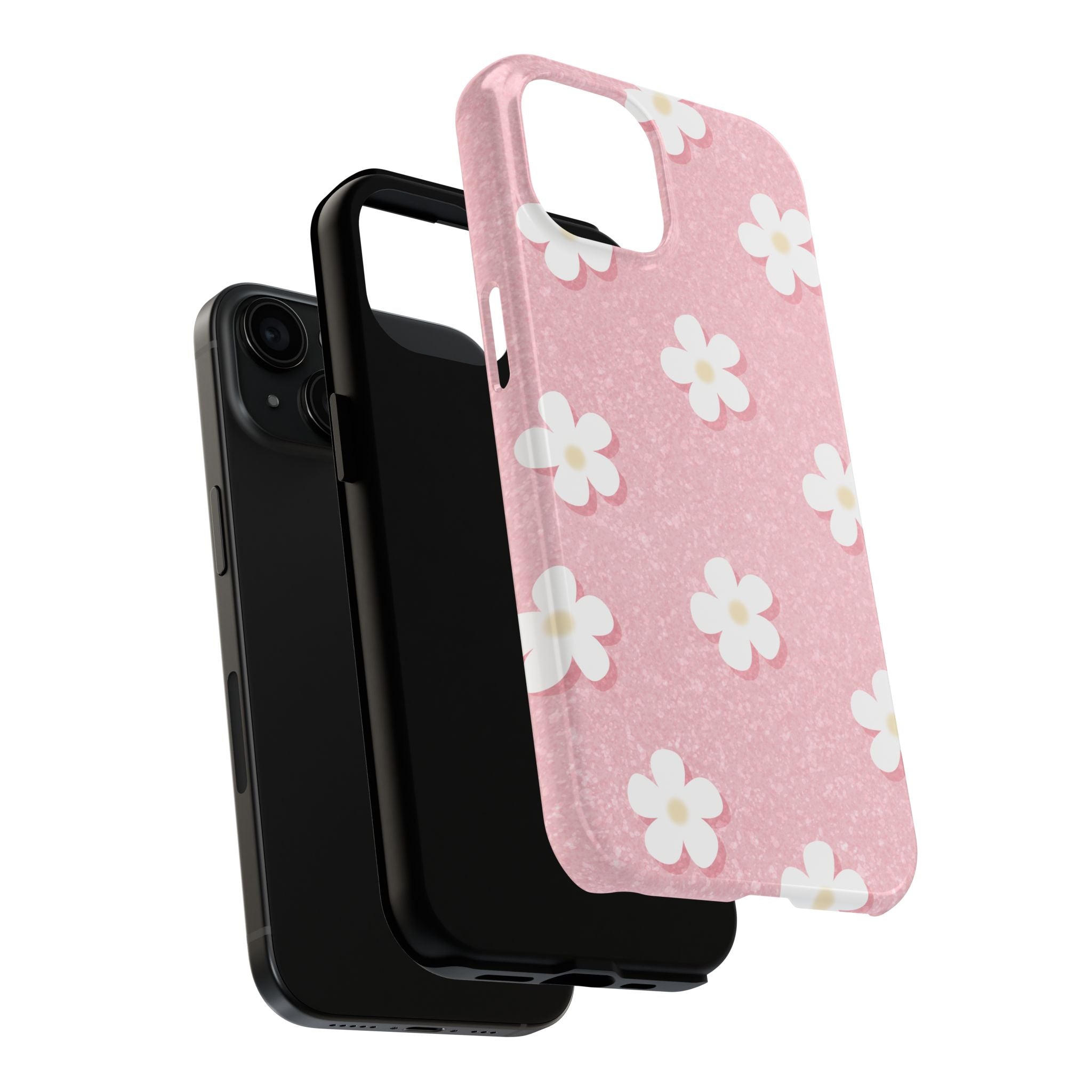 Daisy Daydream – Light Scatter Blush Pink Tough iPhone Case