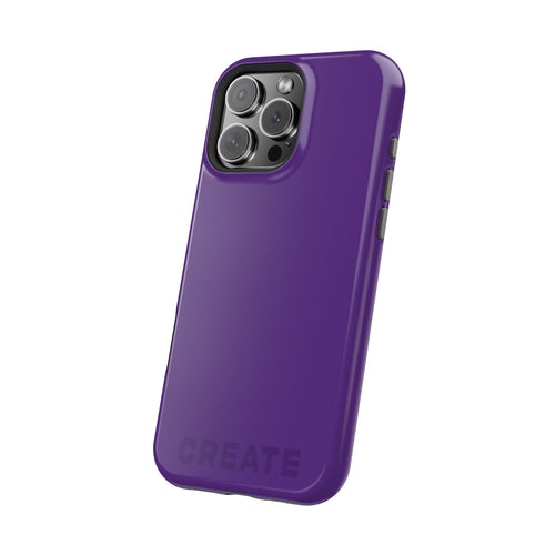 "CREATE" Purple Power Hues  MagSafe iPhone Case