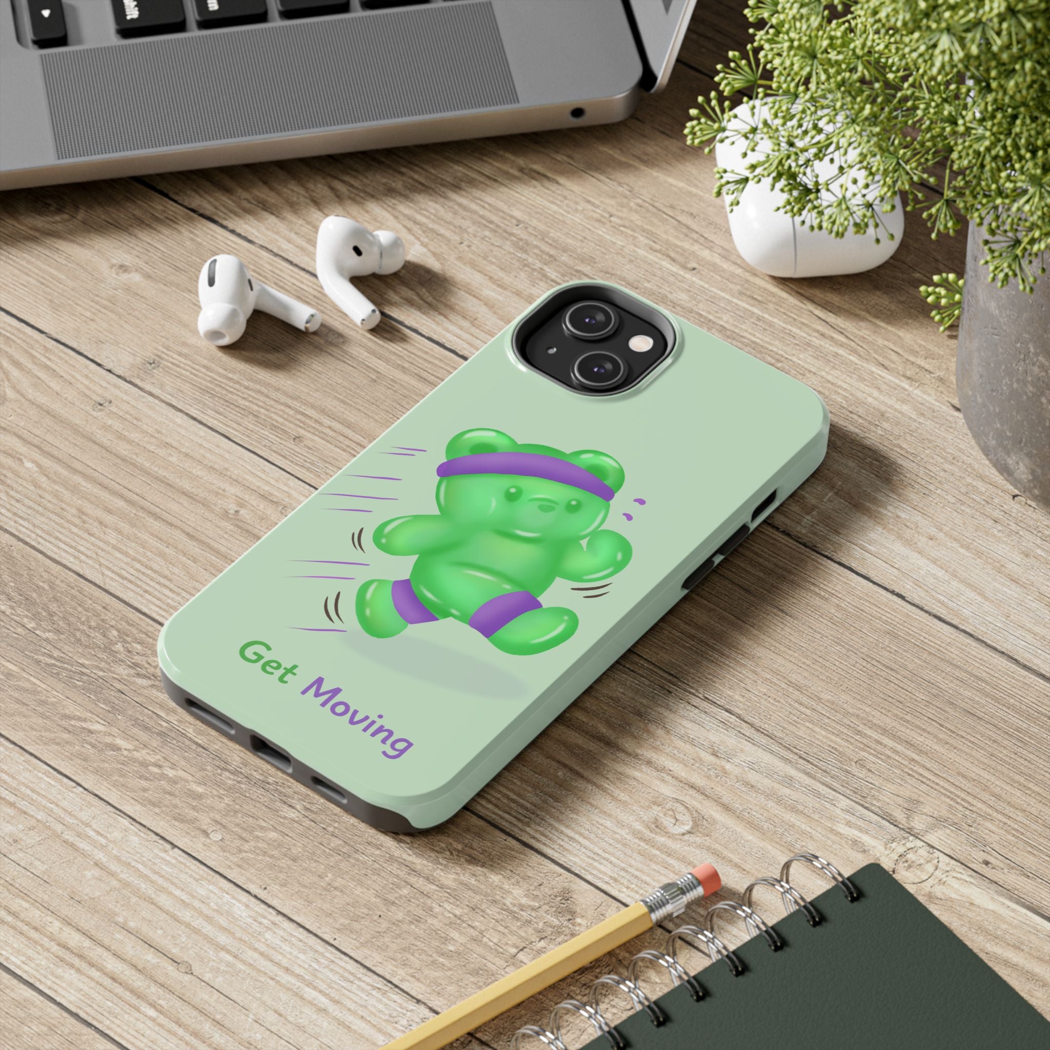 "Get Moving"  Gummy Life Tough iPhone Case