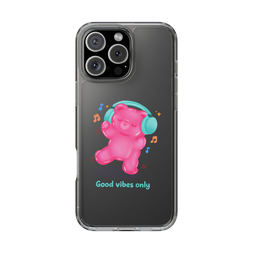 "Good Vibes Only" Gummy Life Clear Phone Case