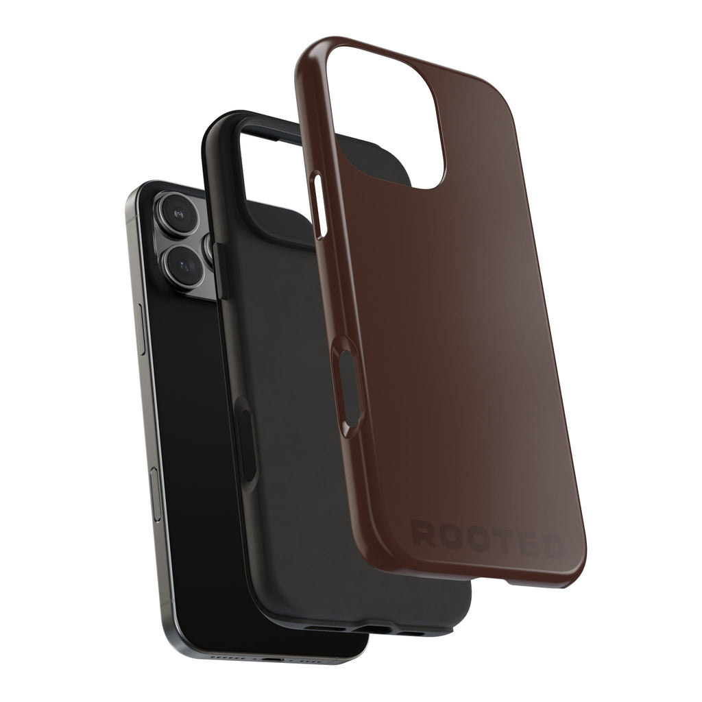 "ROOTED" Chocolate Luxe Power Hues  Tough iPhone Case