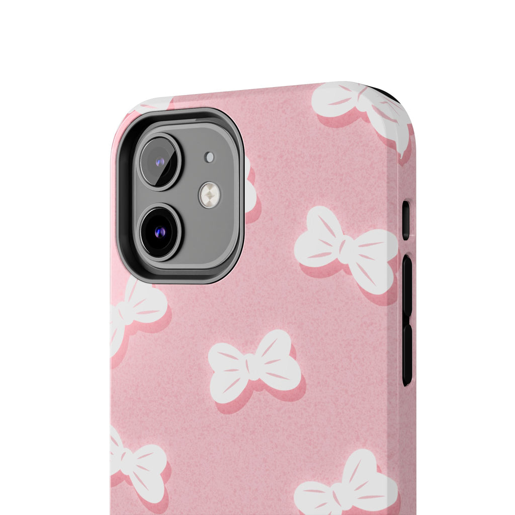 Bow Babe – Blush Pink Tough iPhone Case