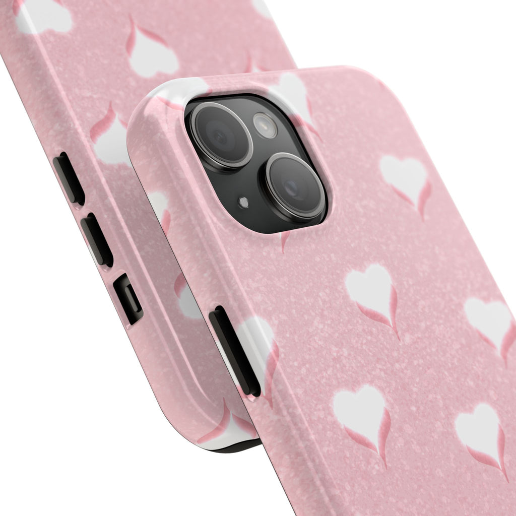 Blush Heart Glow – Blush Pink Tough iPhone Case