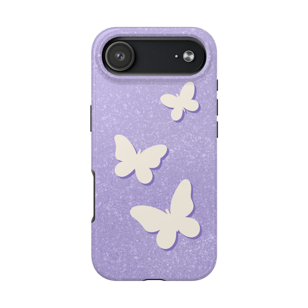Butterfly Whisper – Lavender Tough iPhone Case